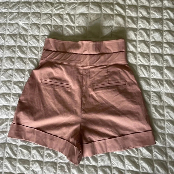 Zara high waisted pink belted shorts - Picture 4 of 8